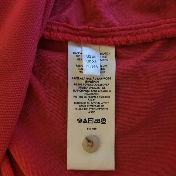 Anthropologie Pilcro Mara Cherry Red Velvet Button Down Top Size Small - Picture 9 of 11